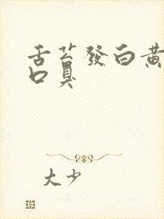 舌苔发白黄厚腻口臭