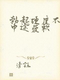 勃起硬度不够 中途疲软