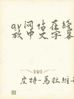 av网站在线播放中文字幕