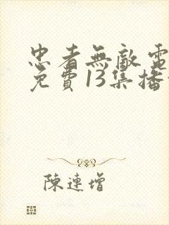 忠者无敌电视剧免费13集播放下载