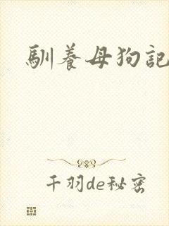 驯养母狗记封面