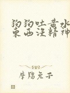 狗狗吐黄水不吃东西没精神怎么回事