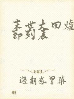 末世大回炉新章节列表封面