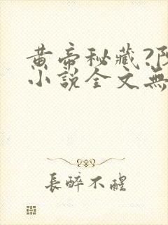 黄帝秘藏?陈启小说全文无删减