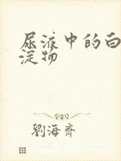 尿液中的白色沉淀物