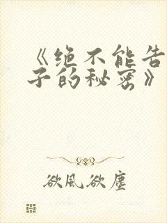 《绝不能告诉妻子的秘密》