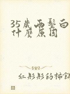 35岁两鬓白发什么原因