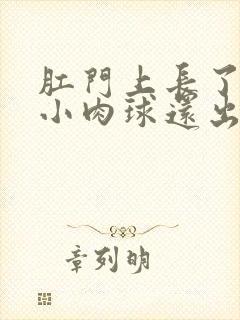 肛门上长了一个小肉球还出血