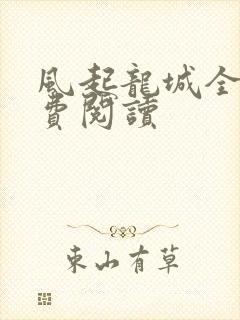 风起龙城全本免费阅读