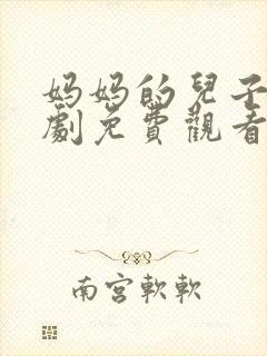 妈妈的儿子电视剧免费观看全集封面