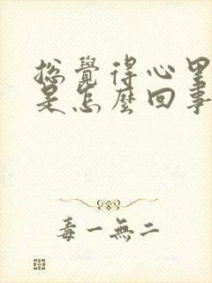 总觉得心里发慌是怎么回事封面