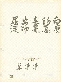 尿出来的白色沉淀物是怎么回事封面