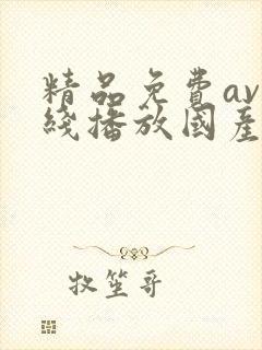 精品免费av在线播放国产