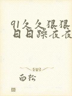 91久久狠狠躁日日躁夜夜躁