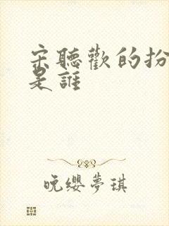 宋听欢的扮演者是谁封面