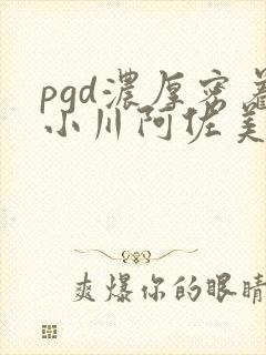 pgd浓厚密着小川阿佐美