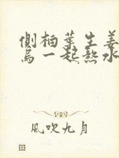 侧柏叶生姜何首乌一起熬水洗头发