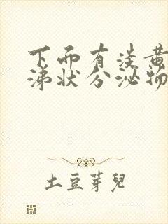 下面有淡黄色鼻涕状分泌物