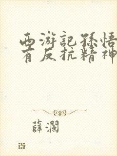 西游记孙悟空具有反抗精神的章节