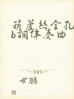 葫芦丝金孔雀降b调伴奏曲