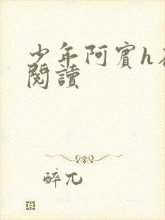 少年阿宾h在线阅读封面