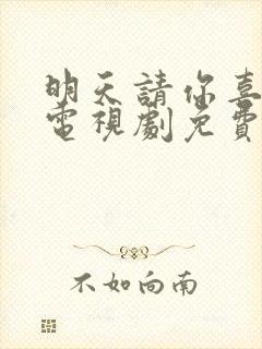 明天请你喜欢我电视剧免费观看封面