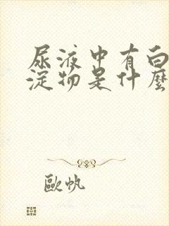 尿液中有白色沉淀物是什么原因