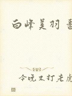 白峰美羽 番号封面