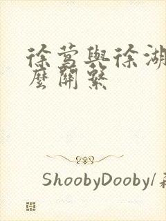 徐莺与徐湖平什么关系