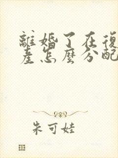 离婚了在复婚财产怎么分配