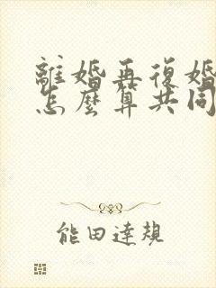 离婚再复婚财产怎么算共同财产的