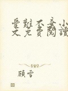 爱难不弃小说全文免费阅读