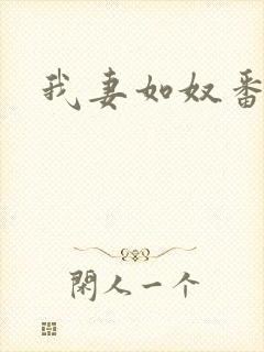 我妻如奴番外篇封面