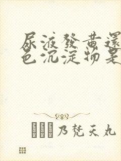 尿液发黄还有白色沉淀物是什么原因