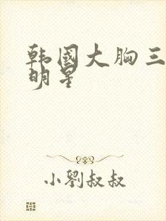 韩国大胸三级女明星