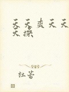 天天爽天天色天天操