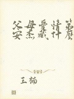 父母爱情第四集安杰藏什么封面