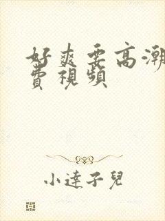 好爽要高潮了免费视频