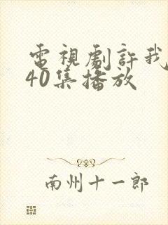 电视剧许我耀眼40集播放