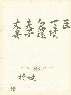 丈夫欠下巨债,妻子还债