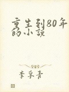 重生到80年代的小说