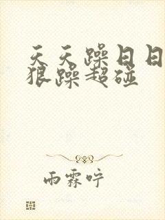 天天躁日日躁狠狠躁超碰