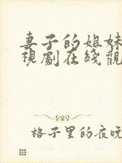 妻子的姐妹们电视剧在线观看