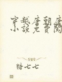 穿越唐朝唐羽的小说免费阅读