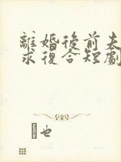 离婚后前夫日日求复合短剧