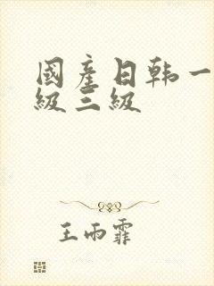 国产日韩一级二级三级封面