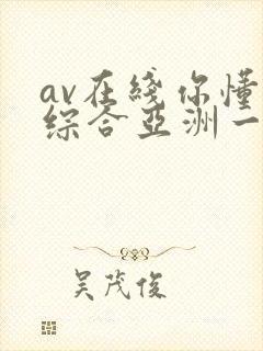 av在线你懂的综合亚洲一区
