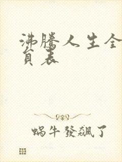 沸腾人生全部演员表封面