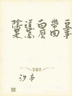 阴道白带豆腐渣是怎么回事