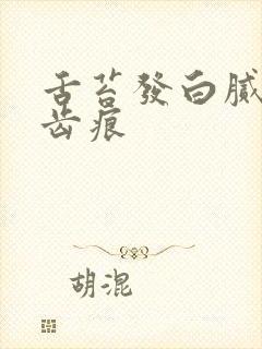 舌苔发白腻 有齿痕